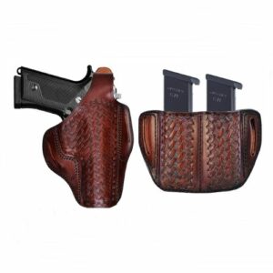 Leather Belt Holster Fits Browning HP