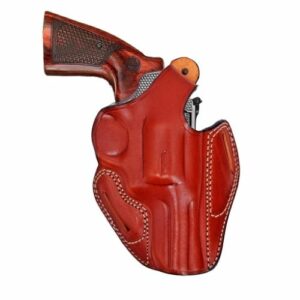 Leather Belt Holster Fits Colt Python, Colt King Cobra.