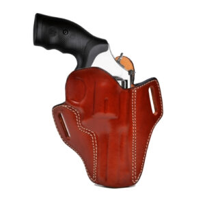 Leather OWB Holster Fits S&W Model 686, 586, 60, 10, 19
