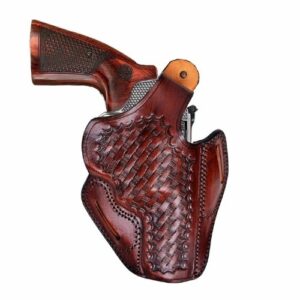 Leather Belt Holster Fits Ruger GP100, SP101