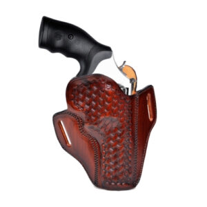 Leather OWB Holster Fits Ruger GP100, SP101