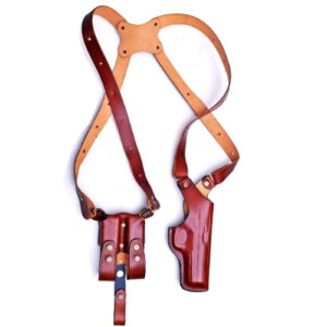 Leather Shoulder Holster Fits Glock 17, 19, 21, 23, 26, 27, 29, 30, 42, and 43x.
