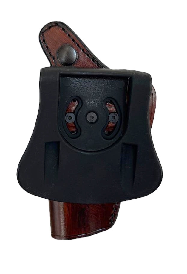 Leather Paddle Holster fits Colt Python, Handmade - Image 6