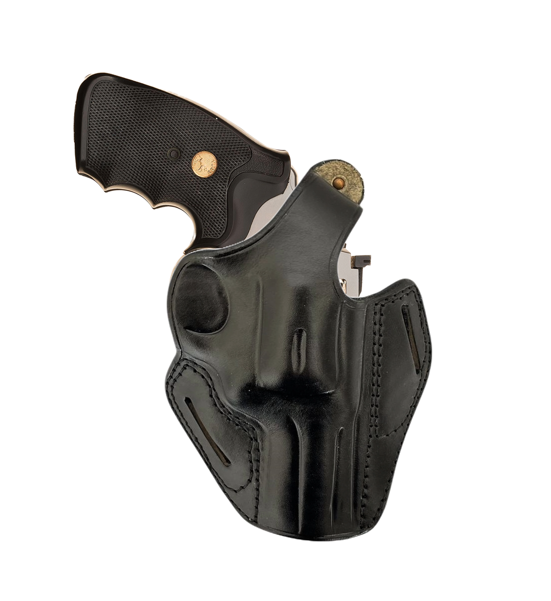 Leather Belt Holster fits Kimber K6S DASA or Colt Viper - Image 8